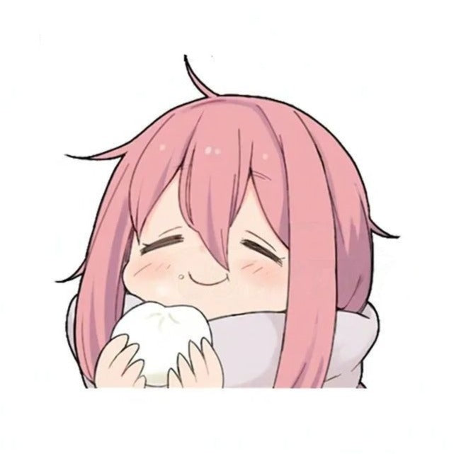 Laid-Back Camp 'Young Nadeshiko | Eating' Vinyl Car Peeker Sticker