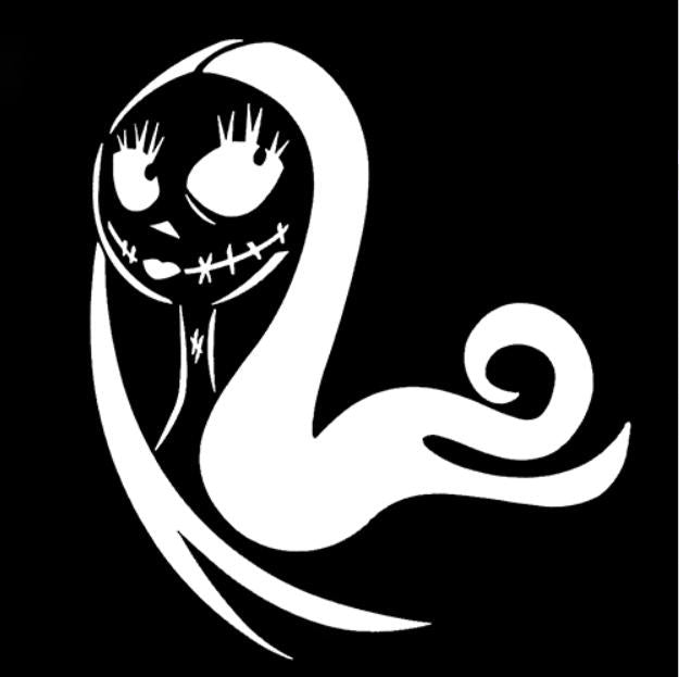 The Nightmare Before Christmas 'Sally | Shy Rag Doll' Vinyl Car Sticker