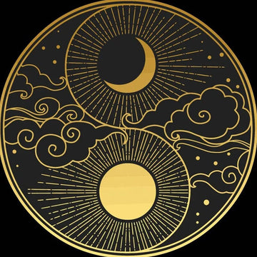 Yin and Yang Symbol 'Sun and Moon' Vinyl Car Sticker
