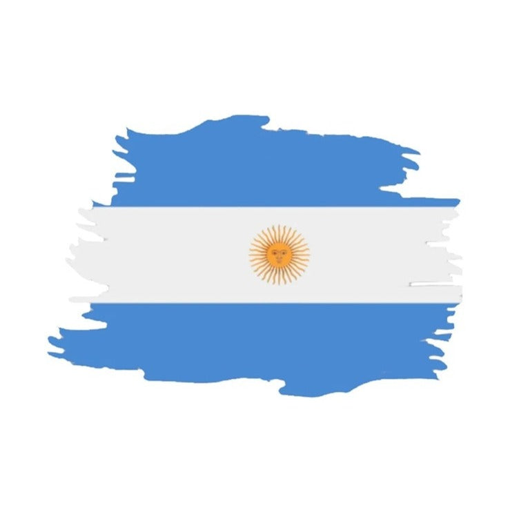 Argentina Flag 'Brush Stroke' Vinyl Car Sticker