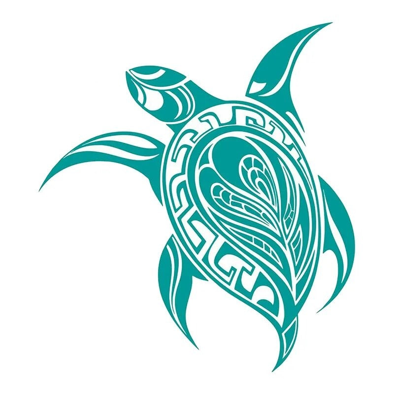Tribal Turtle Sea 'Turtle Tribal Reptile' Vinyl Car Sticker
