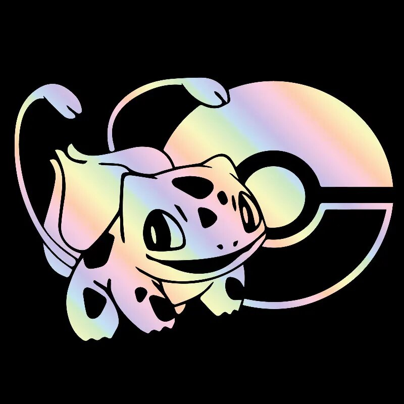 Pokémon 'Bulbasaur and Pokeball' Vinyl Car Sticker