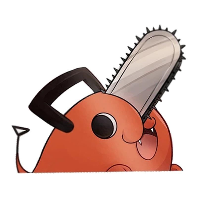 Chainsaw Man 'Pochita | Happy' Vinyl Car Peeker Sticker