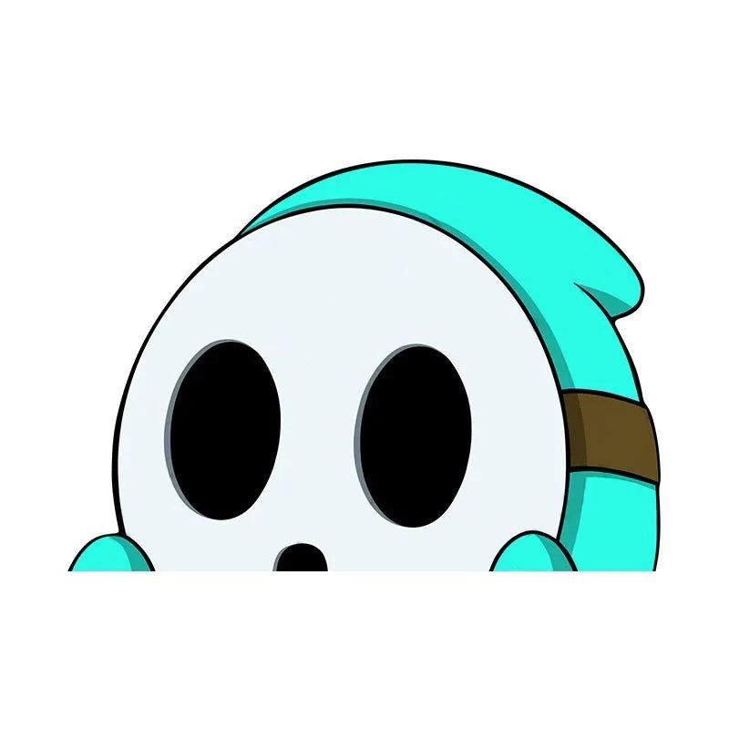 Super Mario Bros. 'Shy Guy | 1.0' Vinyl Car Peeker Sticker