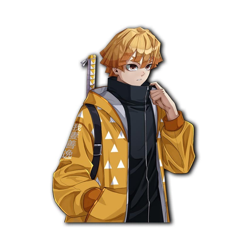 Demon Slayer 'Zenitsu Agatsuma | Streetwear Drip' Vinyl Car Sticker