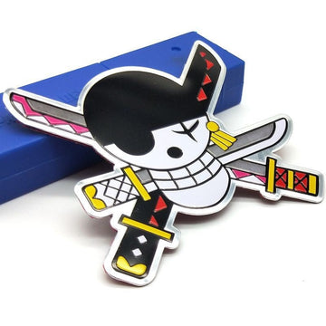 One Piece 'Roronoa Zoro Logo' Metal Car Sticker