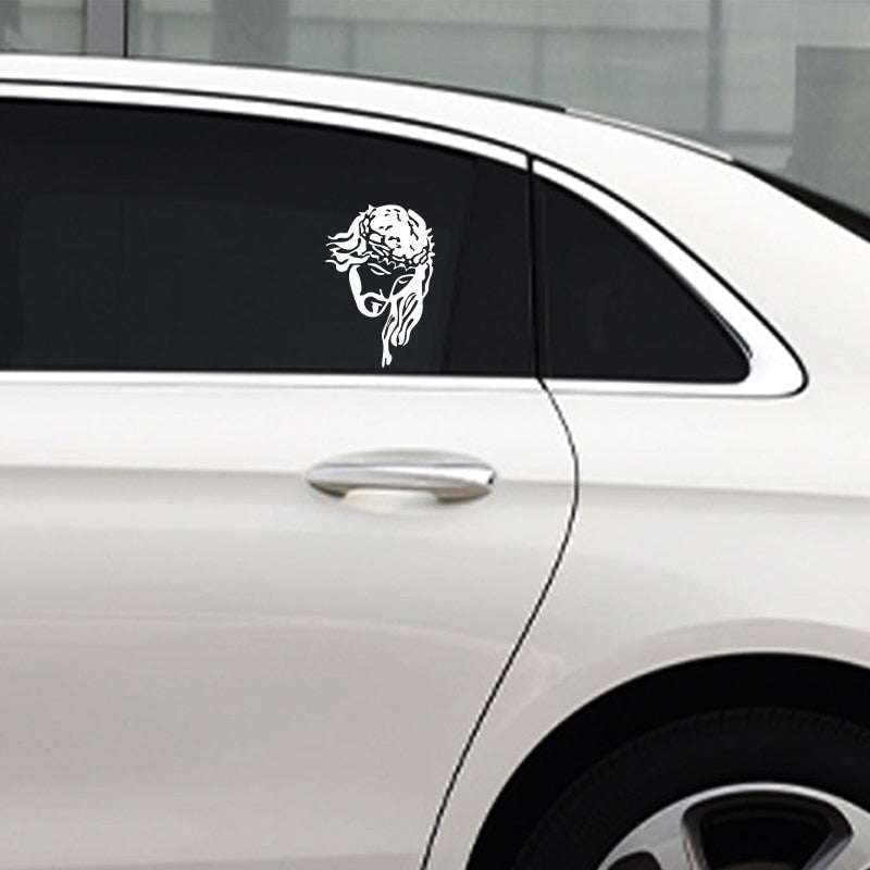 Jesus Christ 'Head | Thorn Crown' Vinyl Car Sticker