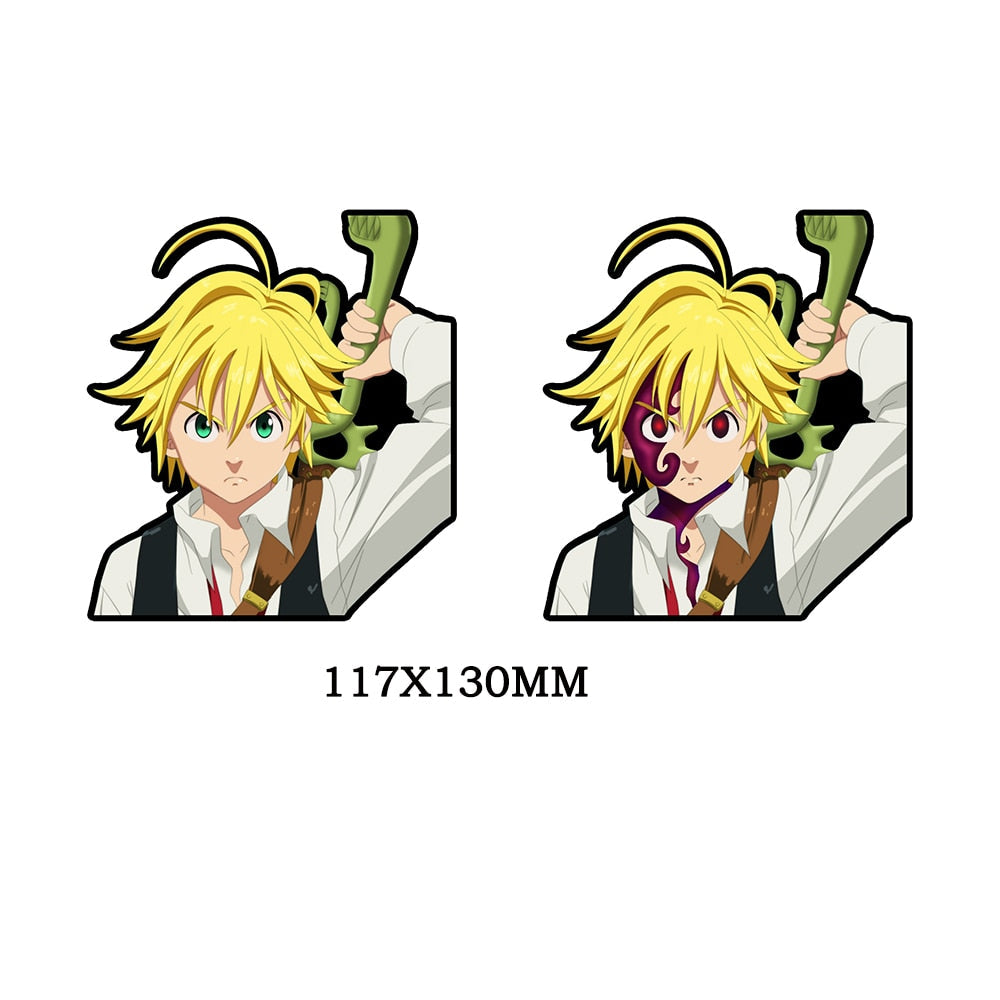 The Seven Deadly Sins ‘Meliodas Holding Sword’ Vinyl Car 3D Motion Sticker
