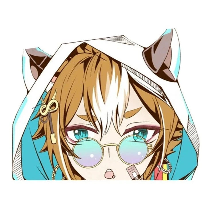 Genshin Impact 'Gorou' Vinyl Car Peeker Sticker