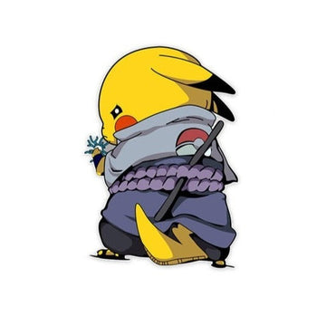 Pikachu x Sasuke Uchiha Vinyl Car Sticker