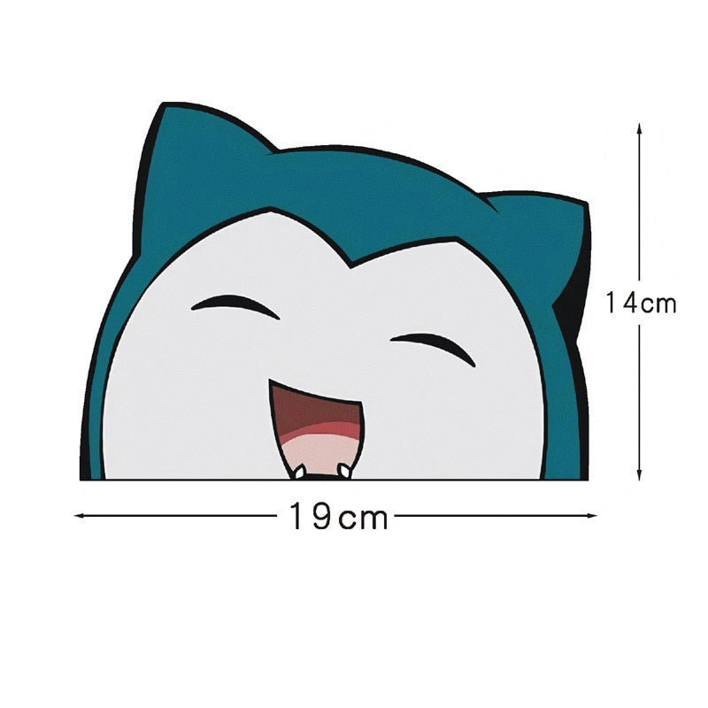Pokemon 'Snorlax | Yawning' Vinyl Car Peeker Sticker