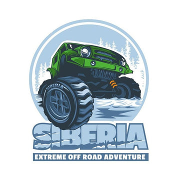 Off-Road Vehicles 'Siberia Extreme Adventure' Vinyl Car Sticker