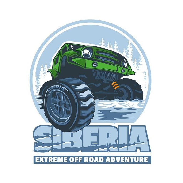 Off-Road Vehicles 'Siberia Extreme Adventure' Vinyl Car Sticker