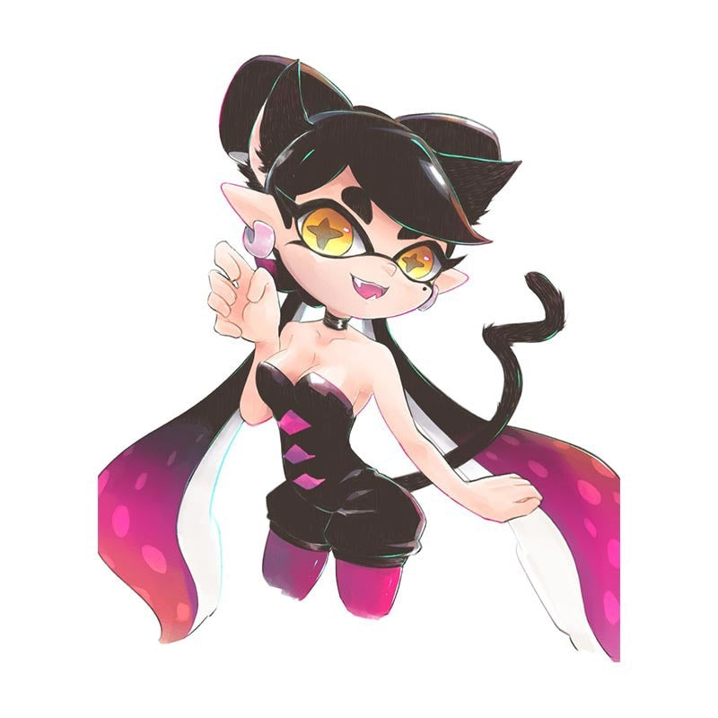 Splatoon 'Callie | Cat Tail' Vinyl Car Sticker