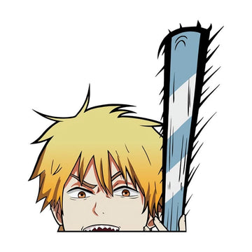 Chainsaw Man 'Denji | Sharp Teeth' Vinyl Car Peeker Sticker