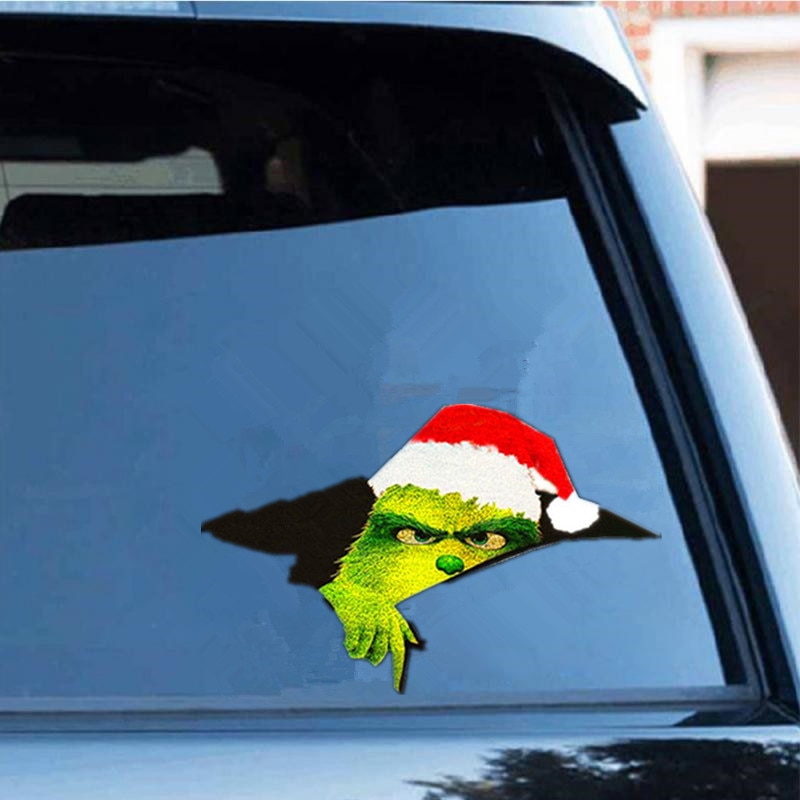 The Grinch 'Christmas Hat' Car Window Vinyl Sticker