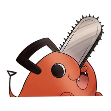 Chainsaw Man 'Pochita | Happy' Vinyl Car Peeker Sticker