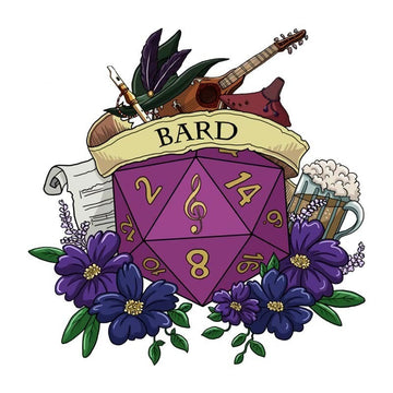 Dungeons & Dragons 'Bard Dice' Vinyl Car Sticker