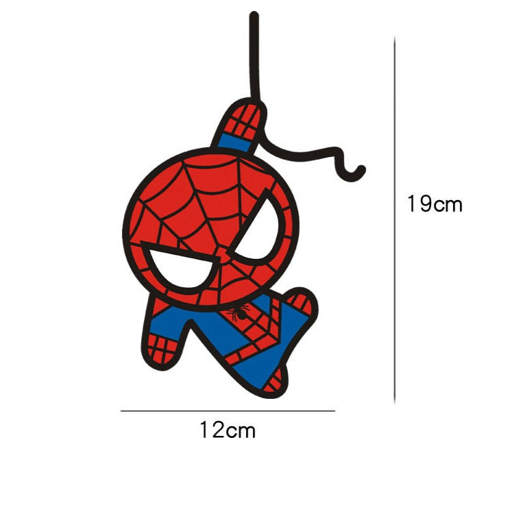 Spider-Man 'Hanging On Black Rope | Left | 1.0' Vinyl Car Sticker