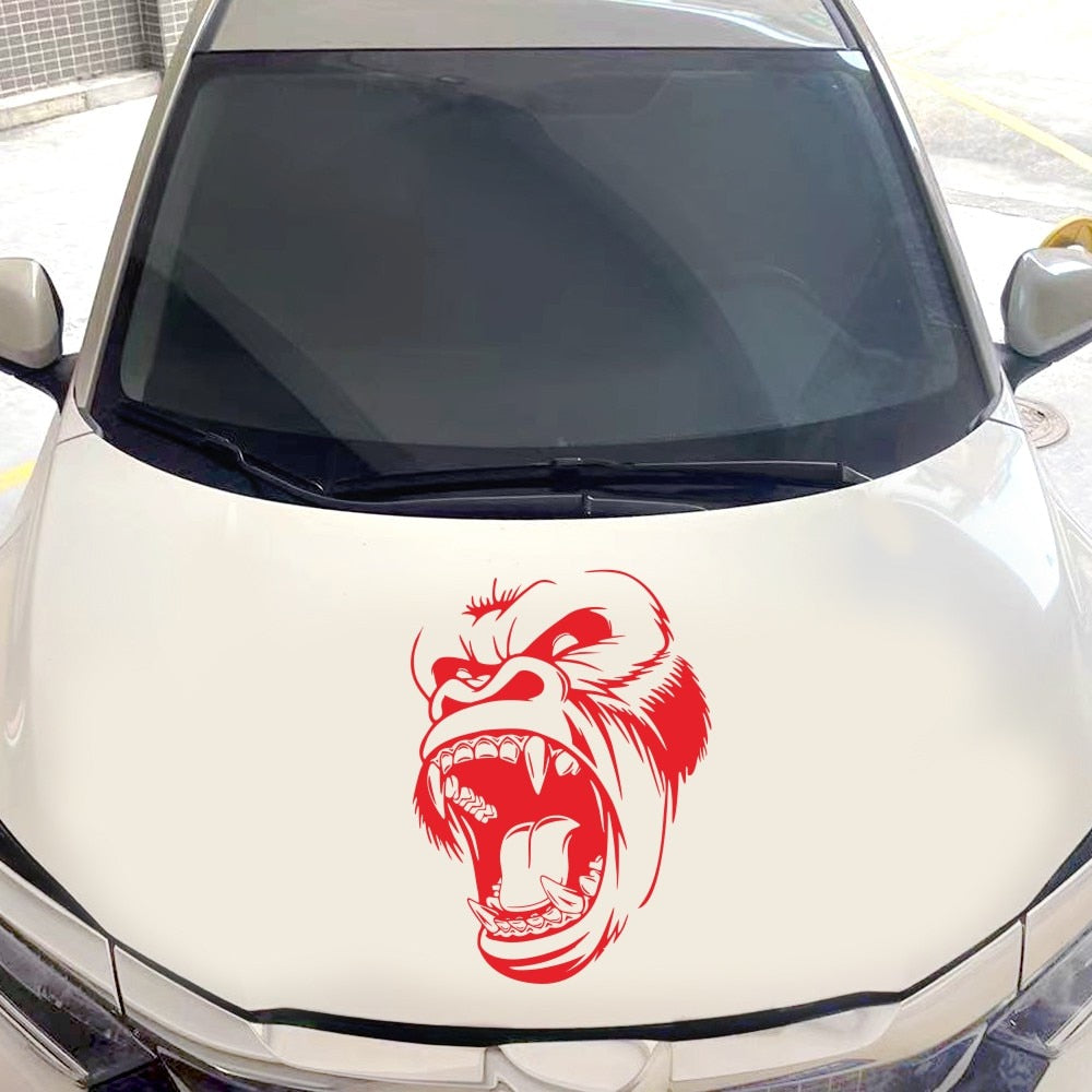 Angry Gorilla 'Head' Vinyl Car Sticker