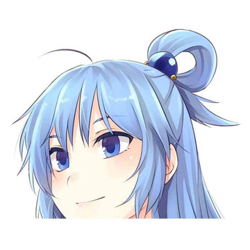 KonoSuba 'Aqua | Serious' Vinyl Car Peeker Sticker