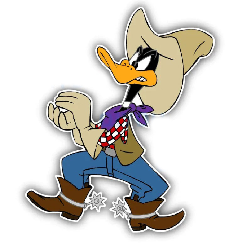 Looney Tunes 'Daffy Duck | Cowboy' Vinyl Car Sticker