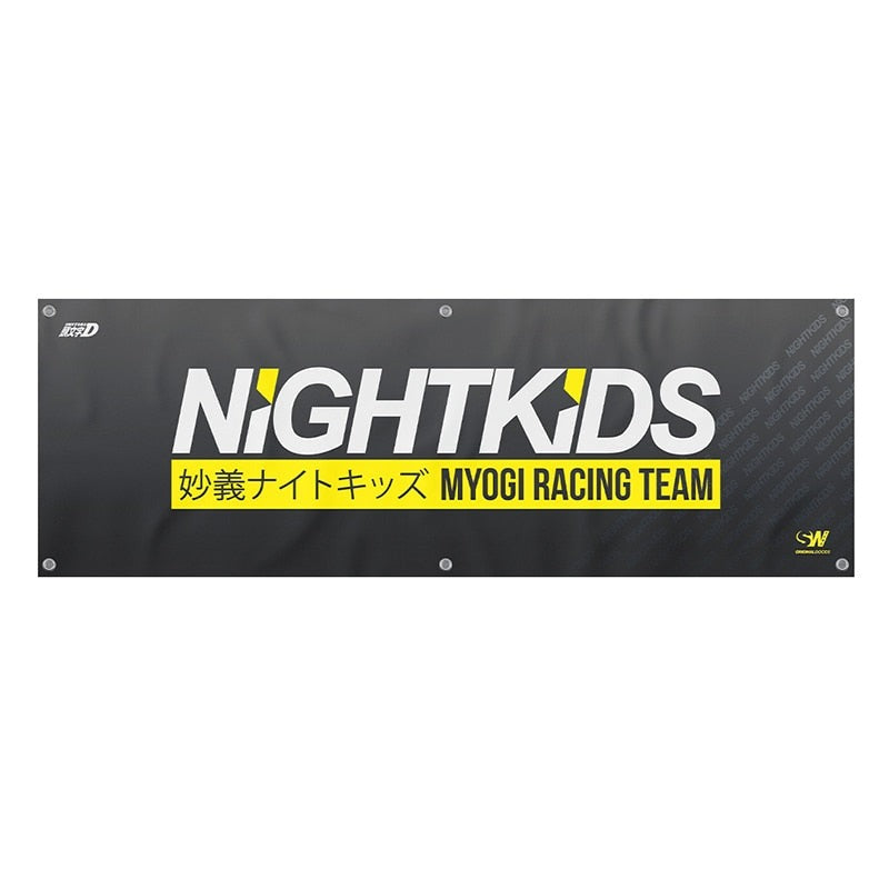 Initial D 'NightKids | Myogi Racing Team' Vinyl Car Sticker