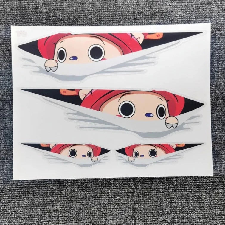 One Piece 'Tony Tony Chopper | Staring' Vinyl Car Peeker Sticker