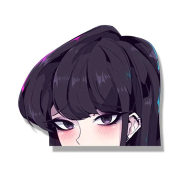 Komi Can't Communicate 'Komi Shouko | Serious' Vinyl Car Peeker Sticker