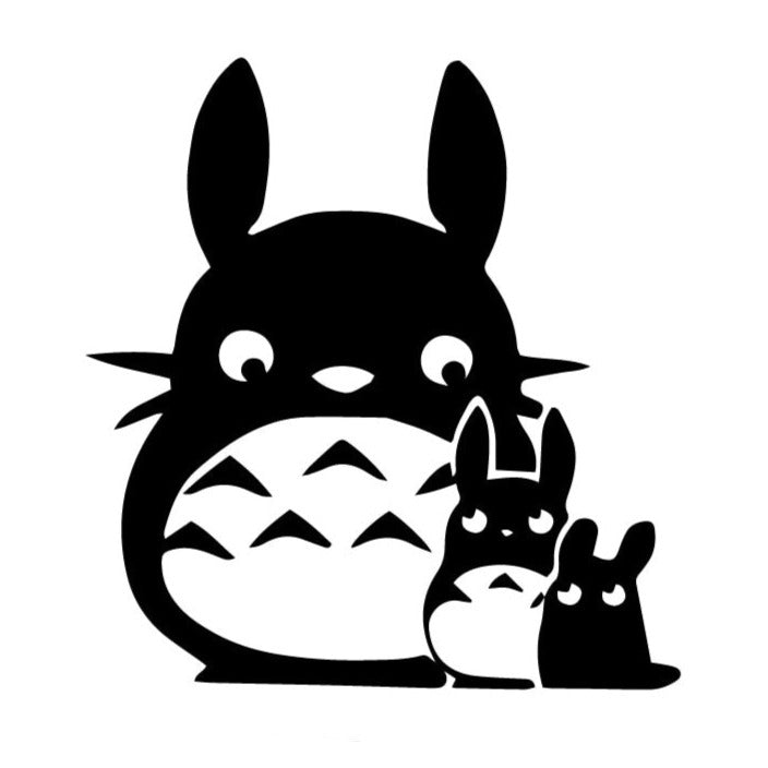My Neighbor Totoro 'Oh, Chuu And Chibi-Totoro | Portrait | 1.0' Vinyl Car Sticker