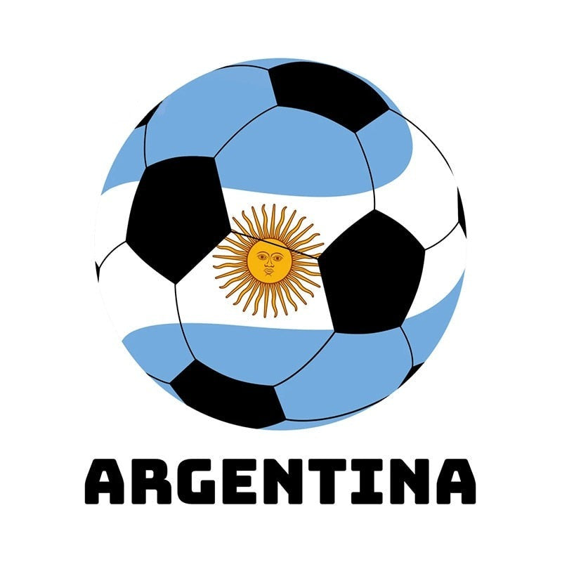 Argentina Football 'Flag' Vinyl Car Sticker