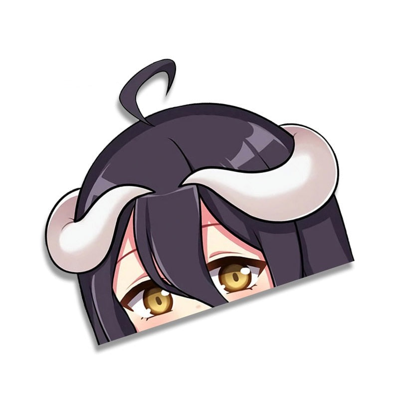 Overlord 'Albedo Eyes' Vinyl Car Peeker Sticker