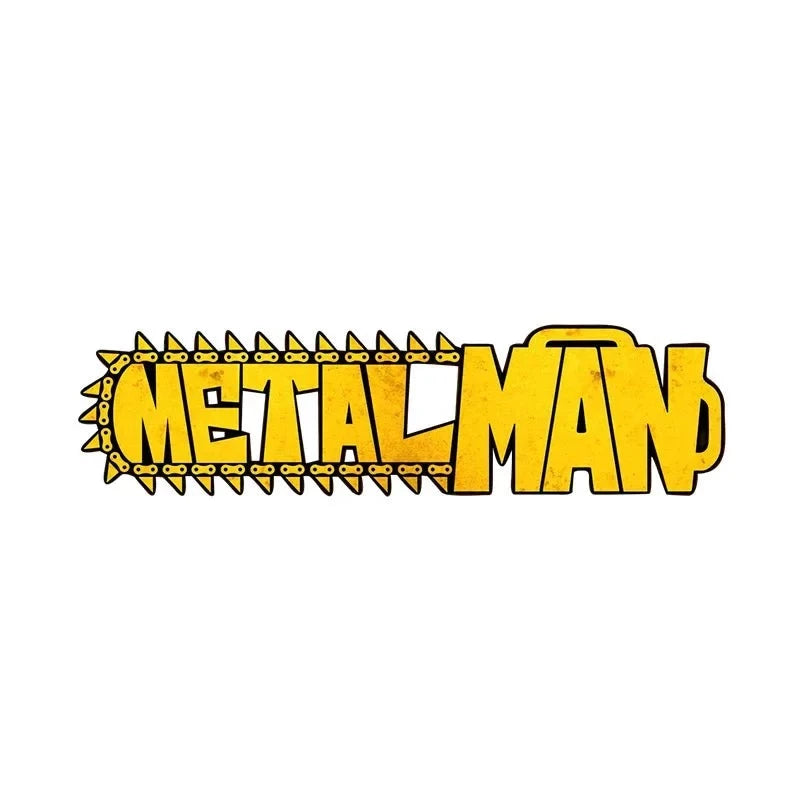 Cool 'Metal Man Logo' Vinyl Car Sticker