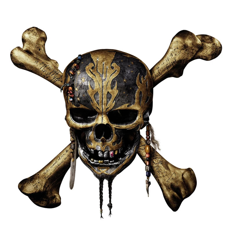 Pirates of the Caribbean 'Dead Men Tell No Tales Skull Logo' Vinyl Car Sticker