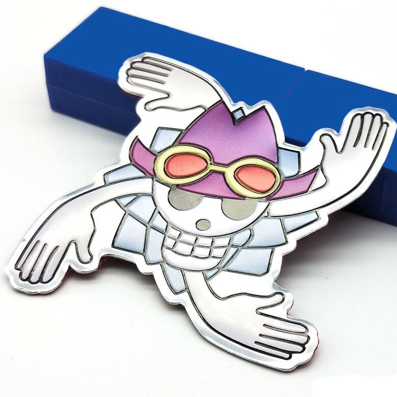 One Piece 'Nico Robin Logo' Metal Car Sticker