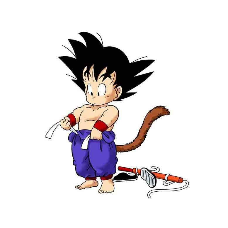 Dragon Ball Z 'Young Goku | Confused' Vinyl Car Sticker