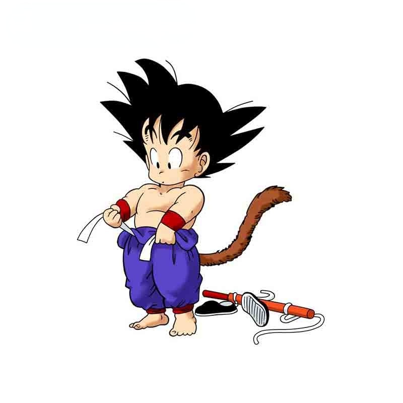 Dragon Ball Z 'Young Goku | Confused' Vinyl Car Sticker