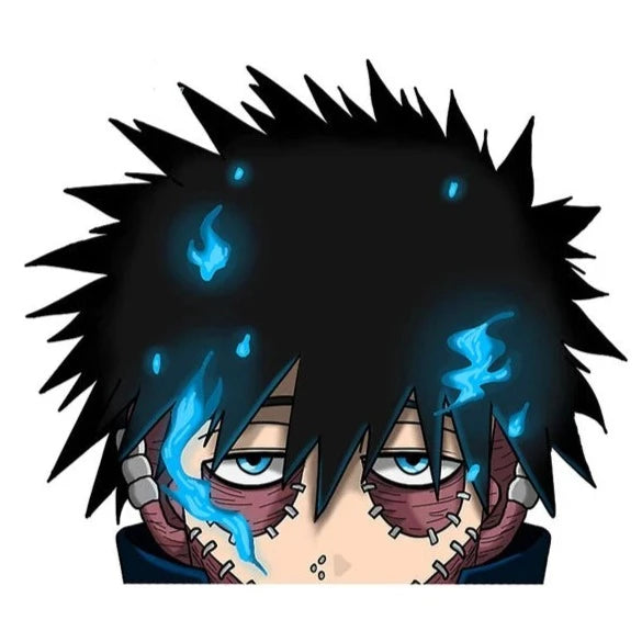 My Hero Academia 'Dabi | Serious | Villian' Vinyl Car Peeker Sticker
