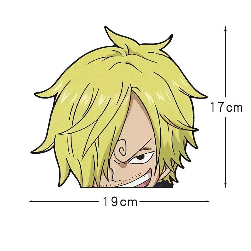 One Piece 'Vinsmoke | Smirking' Vinyl Car Peeker Sticker