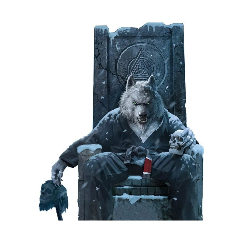 Jiu Jitsu 'Werewolf Fighter | Angry' Vinyl Car Sticker