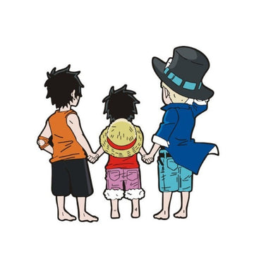 One Piece 'Ace-Luffy-Sabo | Holding Hands' Vinyl Car Sticker