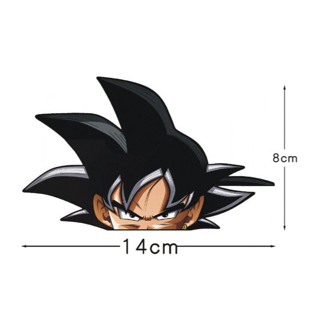Dragon Ball Z 'Goku | Black Gray Hair' Vinyl Car Peeker Sticker
