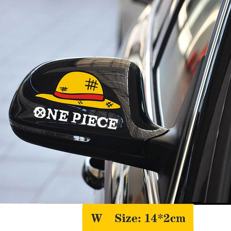 One Piece Font 'Luffy's Straw Hat' Vinyl Car Sticker