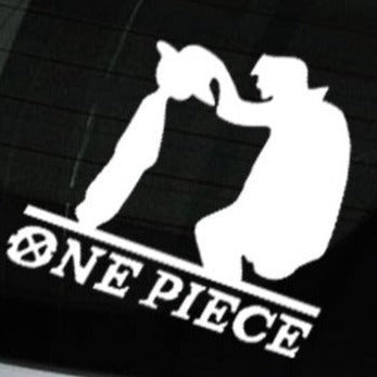 One Piece 'Shanks Touching Luffy's Head' Vinyl Car Sticker