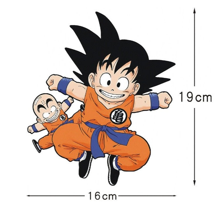 Dragon Ball Z 'Goku And Krillin | Jumping' Vinyl Car Sticker