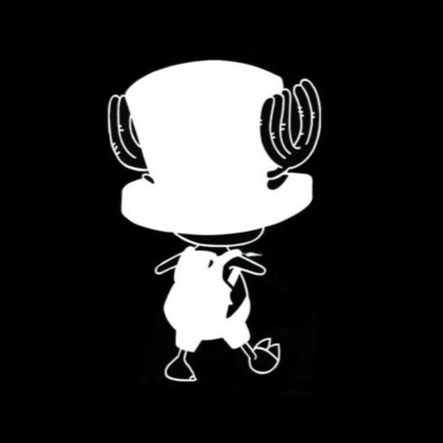 One Piece 'Tony Tony | Walking with Backpack' Vinyl Car Sticker