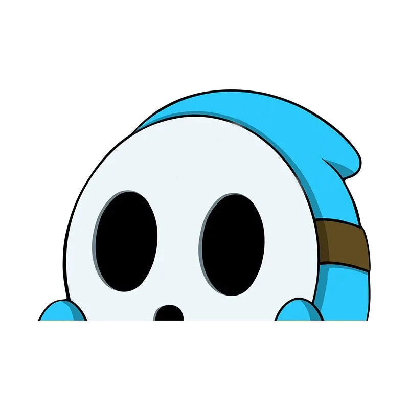 Super Mario Bros. 'Shy Guy | 1.0' Vinyl Car Peeker Sticker