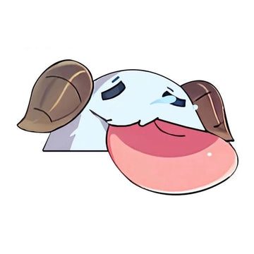 League of Legends 'Poro | Sad' Vinyl Car Peeker Sticker