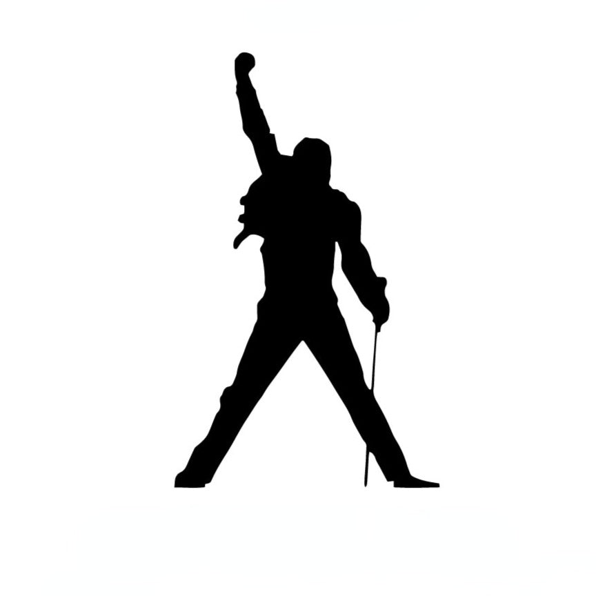 Freddie Mercury 'Silhouette Famous Pose' Vinyl Car Sticker