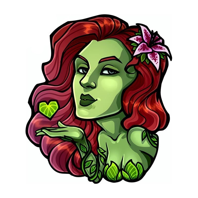 The Batman 'Poison Ivy | Heart Leaf' Vinyl Car Sticker